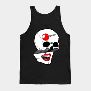 Glitching Skull Tank Top